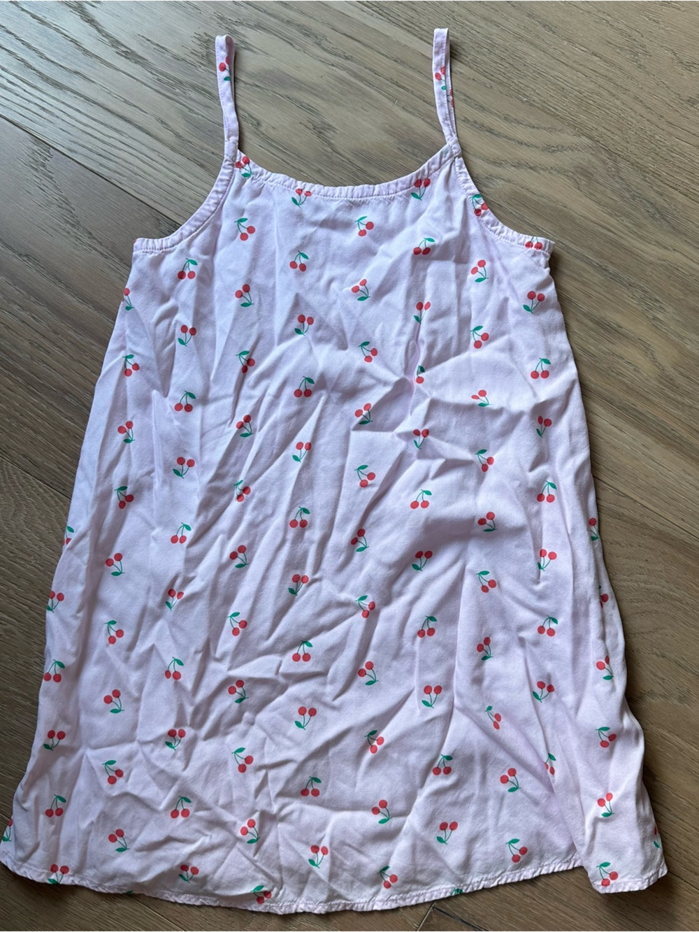 Cat & Jack Slip Dress Pink Cherry-Print S